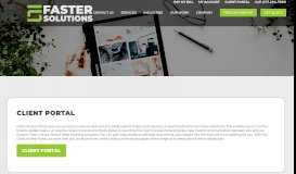 
							         Client Portal Login: Content Management - Faster Solutions								  
							    