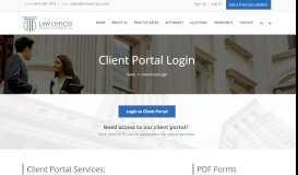 
							         Client Portal Login – Law Offices of Robert D. Schwartz								  
							    