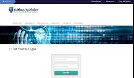 
							         Client Portal Login | Nathan Wechsler & Company Strategic ...								  
							    