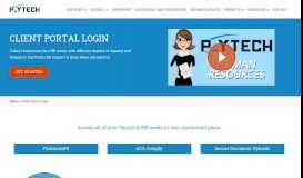 
							         Client Portal Login - PayTech								  
							    