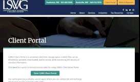 
							         Client Portal - LSWG CPAs								  
							    