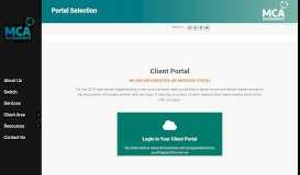 
							         Client Portal - MCA Accountants								  
							    