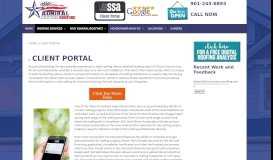 
							         Client Portal | Memphis Roofing Services | Admiral Custom Roofing								  
							    