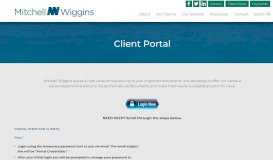 
							         Client Portal - Mitchell Wiggins								  
							    