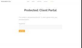 
							         Client Portal - Monument EHS								  
							    