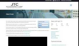 
							         Client Portal Page - JTC Accountancy Corp.								  
							    