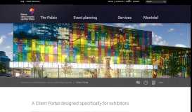 
							         Client Portal - Palais des congrès de Montréal								  
							    