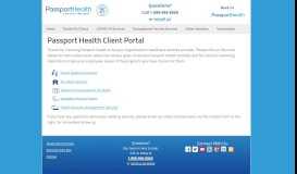 
							         Client Portal | Passport Health								  
							    