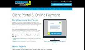 
							         Client Portal - Porte Brown								  
							    
