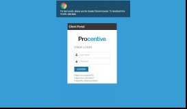 
							         Client Portal - Procentive								  
							    