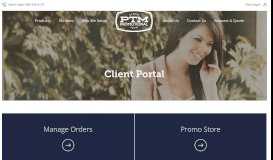 
							         Client Portal - PTM Promotional								  
							    