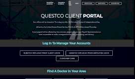 
							         Client Portal - Questco Home Page								  
							    