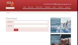 
							         Client Portal Saffron Walden : HSA & Co								  
							    