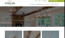 
							         Client Portal Sample – Sterling Homes								  
							    
