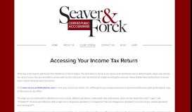 
							         Client Portal — Seaver & Forck, CPAs								  
							    