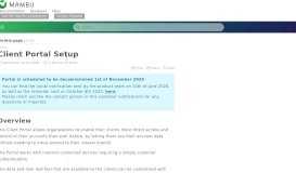 
							         Client Portal Setup - Organization Setup - Mambu								  
							    