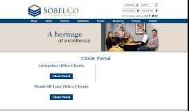 
							         Client Portal | SobelCo								  
							    