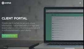 
							         Client Portal Software — Secure Client Portals — Onehub								  
							    