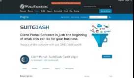 
							         Client Portal : SuiteDash Direct Login – WordPress plugin | WordPress ...								  
							    