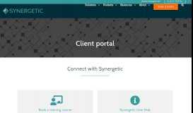 
							         Client portal | Synergetic Management Systems								  
							    