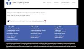
							         Client Portal – Taylor Insurance								  
							    