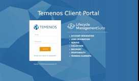 
							         Client Portal - Temenos								  
							    