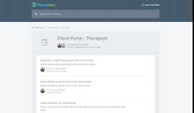 
							         Client Portal - Therapists | TheraNest Support Center								  
							    