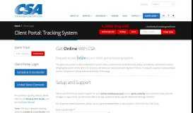 
							         Client Portal: Tracking System - CSA Transportation								  
							    