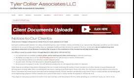 
							         Client Portal - Tyler Collier Associates LLC								  
							    