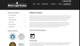 
							         Client Portal | Waters Legal Services, LLC								  
							    