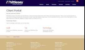 
							         Client Portal | Whittlesey								  
							    