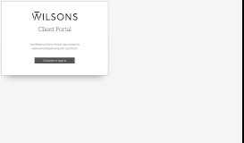 
							         Client Portal | Wilsons								  
							    