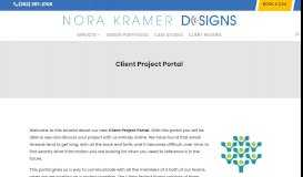 
							         Client Project Portal | Nora Kramer Designs								  
							    