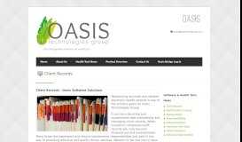 
							         Client Records - Oasis Technologies Group, LLC								  
							    