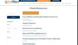 
							         Client Resources - Las Vegas, Henderson | NetEffect- NetEffect								  
							    