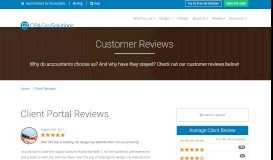 
							         Client Reviews on CPA Site Solutions' Client Portal								  
							    