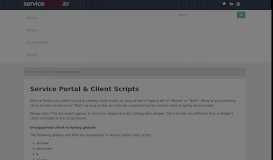 
							         Client Scripting & g_form - ServicePortal.io								  
							    