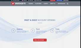 
							         Client Services & FAQs - Vantage FX								  
							    