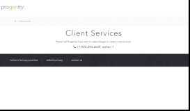
							         Client Services - Progenity Patient Portal								  
							    
