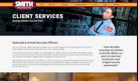 
							         Client Services - Smith Professional Services - Smith Protective Services								  
							    