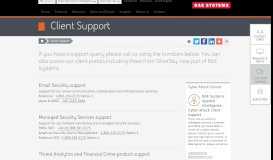 
							         Client Support | BAE Systems								  
							    