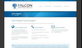 
							         Client Support - Falcon Network Services								  
							    