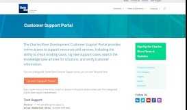 
							         Client Support Portal | Charles River Development								  
							    