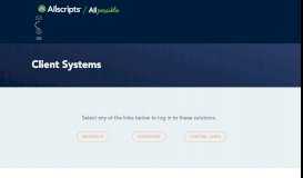 
							         Client Systems | Allscripts | Changing what's possible in ...								  
							    