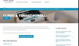 
							         Client & Tenant Portal - Carter Jonas								  
							    