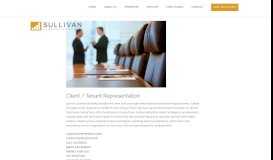 
							         Client / Tenant Representation - Sullivan Commercial Realty								  
							    