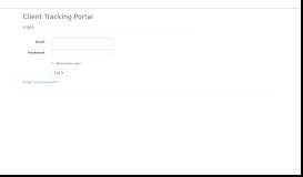 
							         Client Tracking Portal: Log in								  
							    