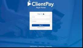 
							         ClientPay | Sign in								  
							    