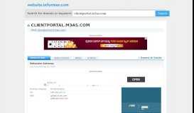 
							         clientportal.m3as.com at WI. Netscaler Gateway - Website Informer								  
							    