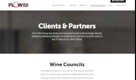 
							         Clients & Partners - Flow Wine Group								  
							    